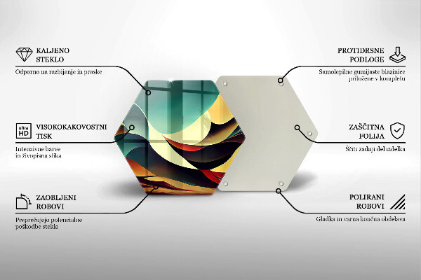 Chopping board glass Shape abstraction