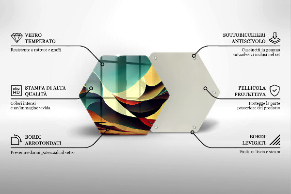 Chopping board glass Shape abstraction