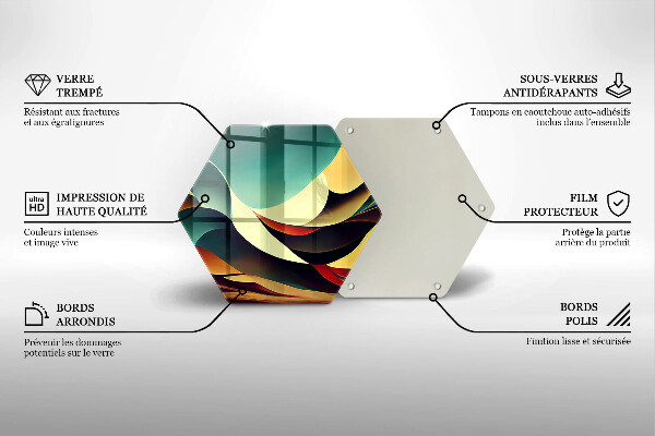 Chopping board glass Shape abstraction