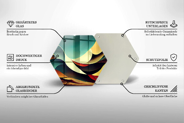 Chopping board glass Shape abstraction