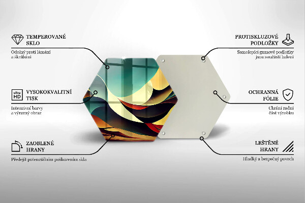 Chopping board glass Shape abstraction