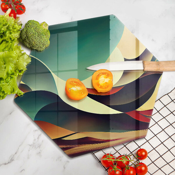 Chopping board glass Shape abstraction