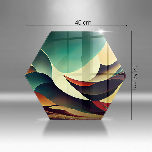 Chopping board glass Shape abstraction