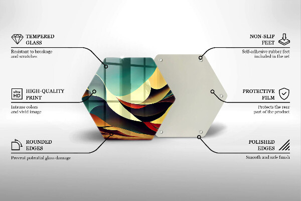 Chopping board glass Shape abstraction