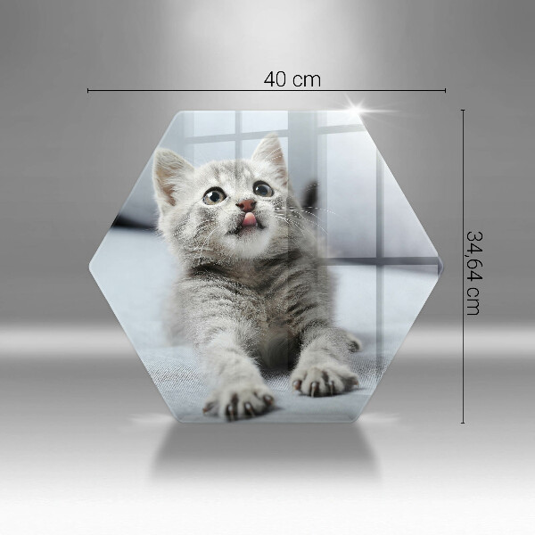 Kitchen worktop protector Little cute kitty