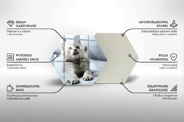 Kitchen worktop protector Little cute kitty