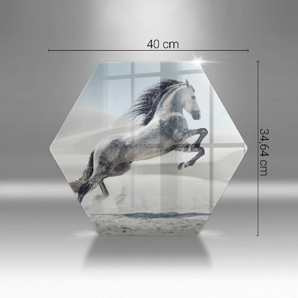 Chopping board White Romanian horse