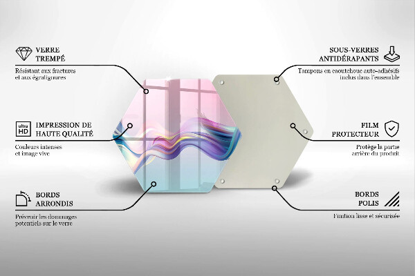 Chopping board Pastel abstraction