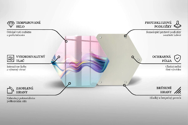 Chopping board Pastel abstraction