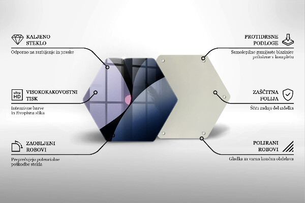 Cutting board Abstraction shapes