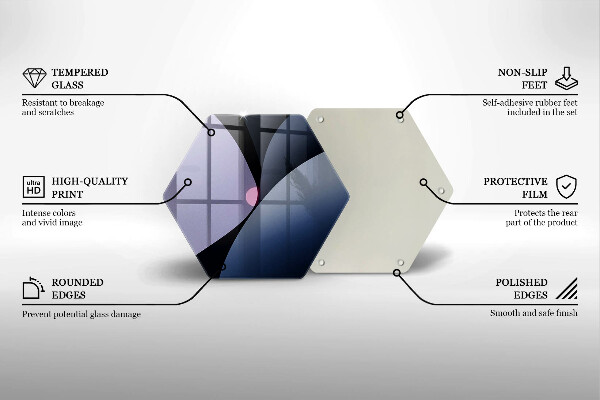 Cutting board Abstraction shapes