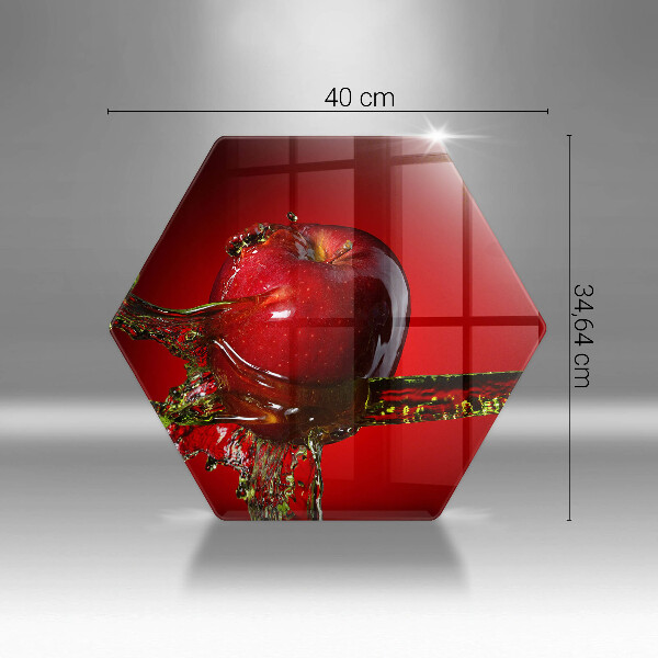 Cutting board Apple fruit in water