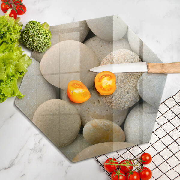 Cutting board Oval stone pattern