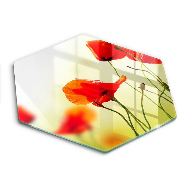 Chopping board Red flowers