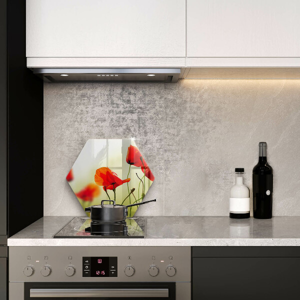 Chopping board Red flowers