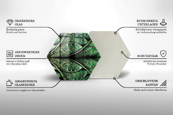 Kitchen worktop protector Vein leaf structure