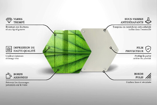 Kitchen worktop protector Nature leaf veins