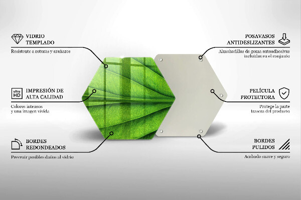 Kitchen worktop protector Nature leaf veins