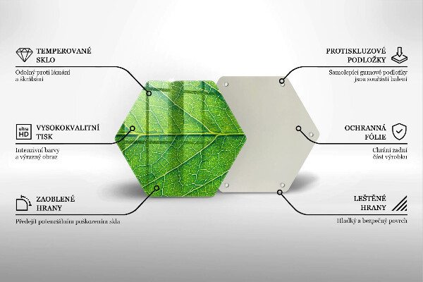 Kitchen worktop protector Leaf lines nature