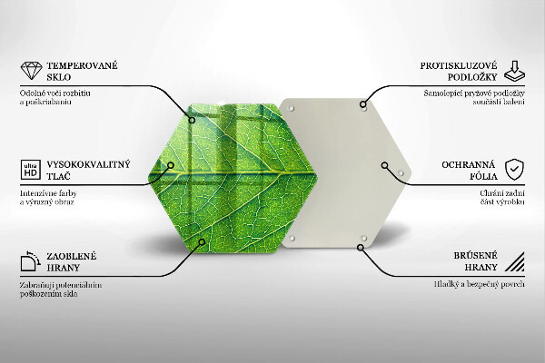 Kitchen worktop protector Leaf lines nature