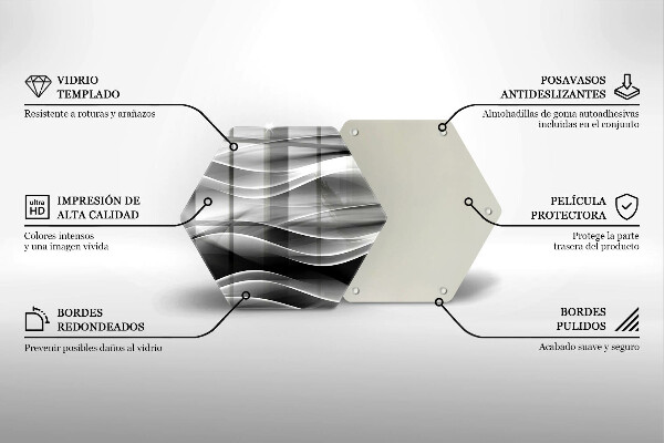 Kitchen worktop protector Abstraction of smoke lines