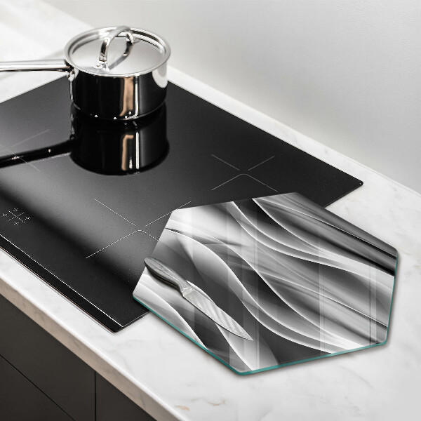 Kitchen worktop protector Abstraction of smoke lines