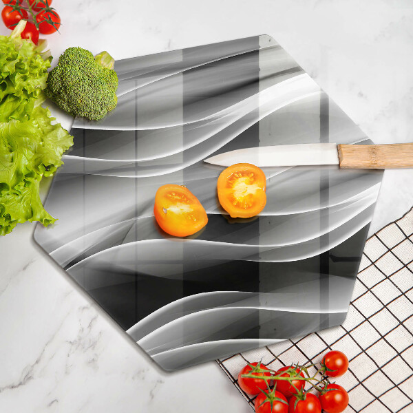 Kitchen worktop protector Abstraction of smoke lines