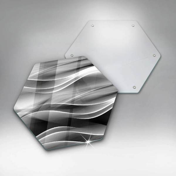 Kitchen worktop protector Abstraction of smoke lines