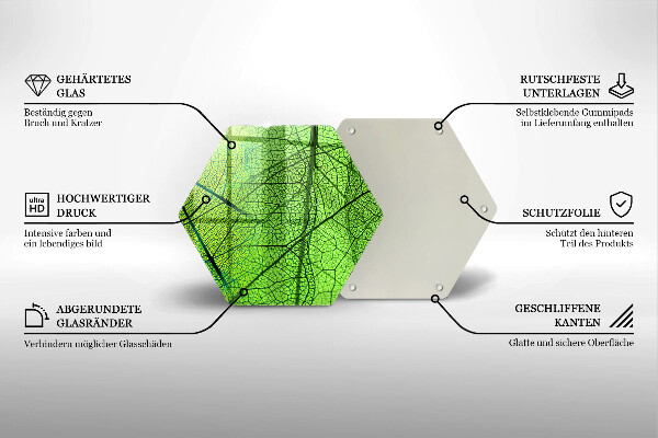 Kitchen worktop protector Natura leaves