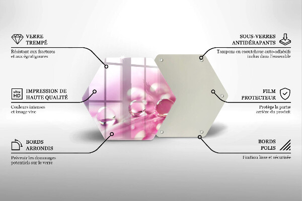 Kitchen worktop protector Rosa flower petals