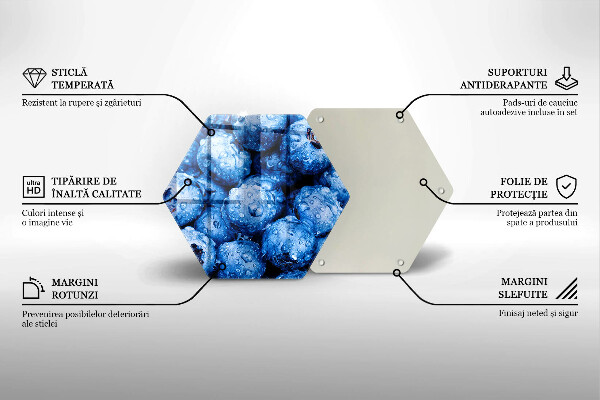 Kitchen worktop protector Juicy blueberries