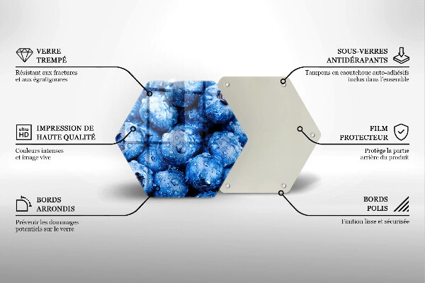 Kitchen worktop protector Juicy blueberries