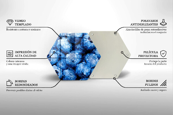 Kitchen worktop protector Juicy blueberries