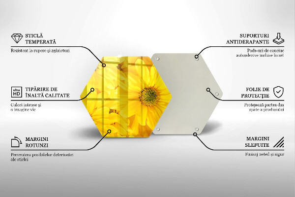 Kitchen worktop protector Flowers petals