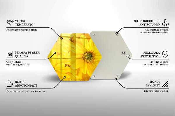 Kitchen worktop protector Flowers petals