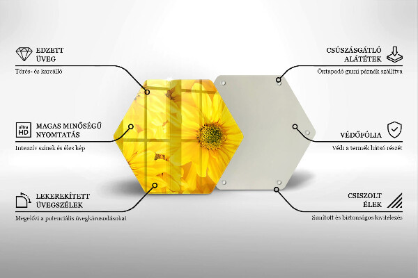 Kitchen worktop protector Flowers petals