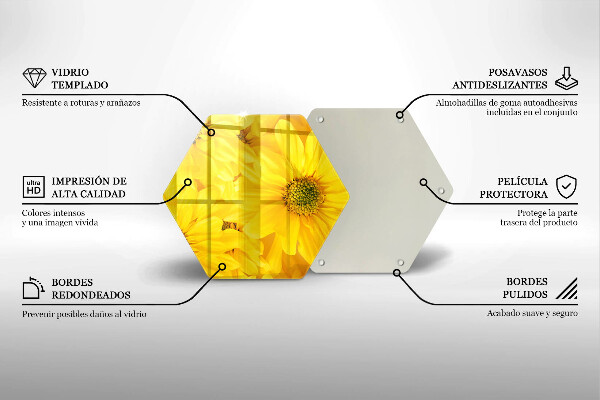 Kitchen worktop protector Flowers petals