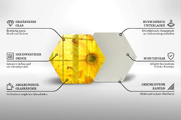 Kitchen worktop protector Flowers petals