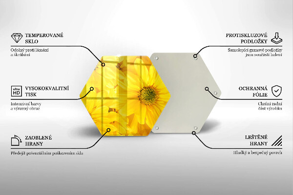 Kitchen worktop protector Flowers petals