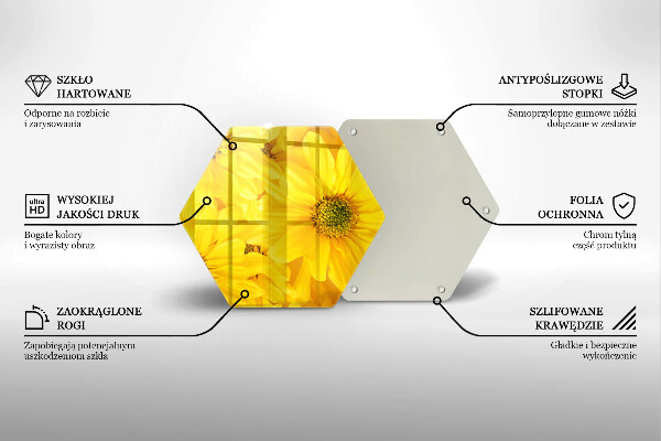 Kitchen worktop protector Flowers petals