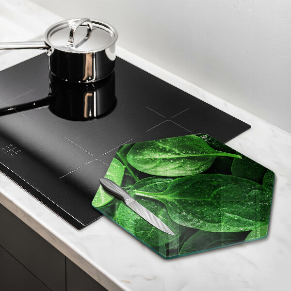 Kitchen worktop protector Basil leaves