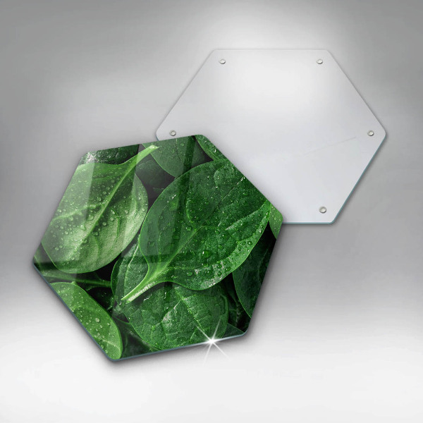 Kitchen worktop protector Basil leaves