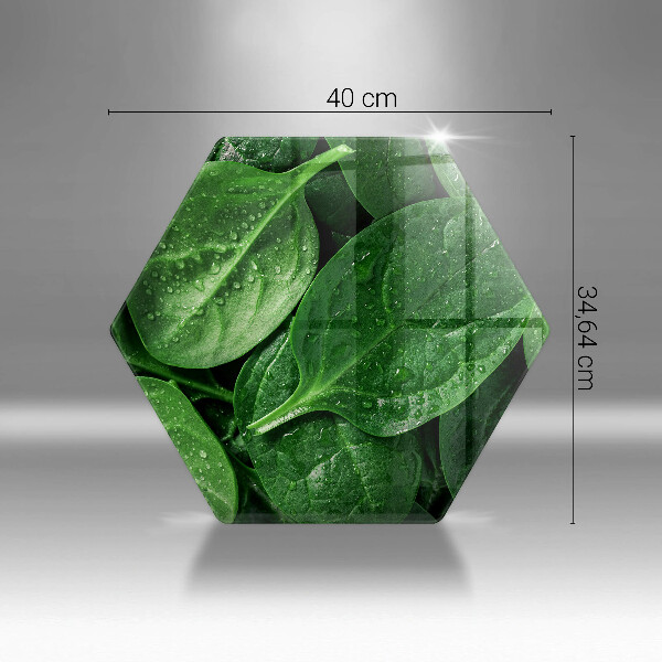 Kitchen worktop protector Basil leaves