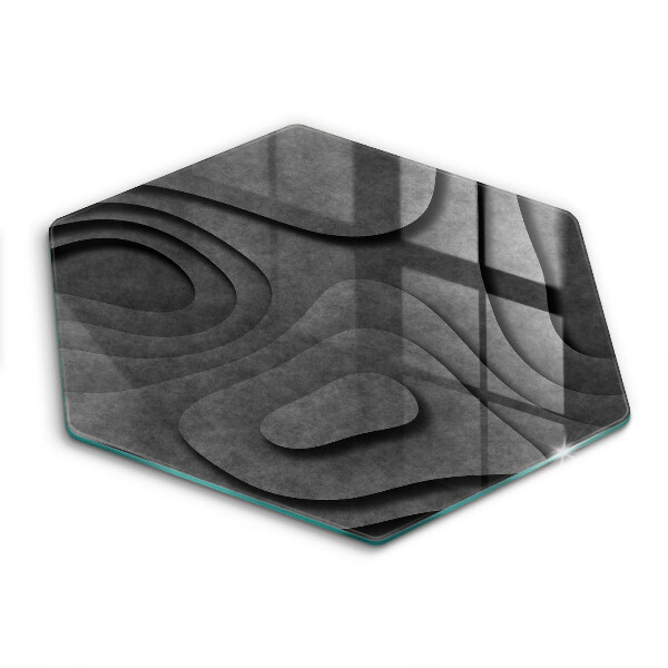 Kitchen worktop protector 3D stone shapes