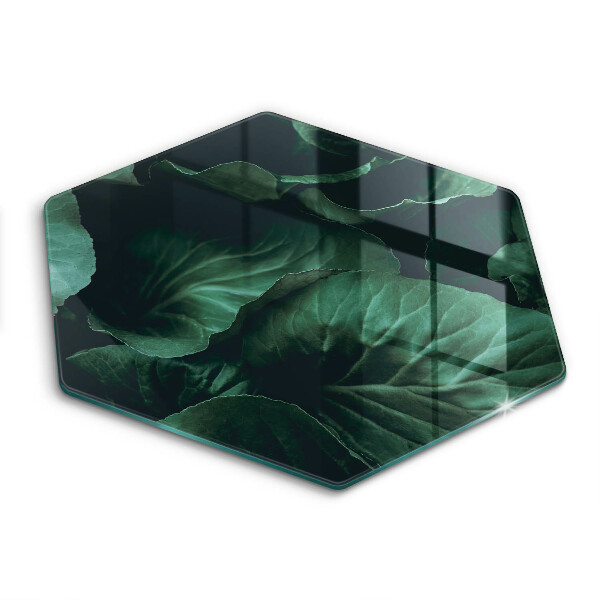 Kitchen worktop protector Wild dark leaves