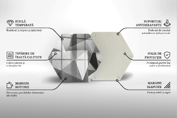 Kitchen worktop protector Concrete sharp abstraction