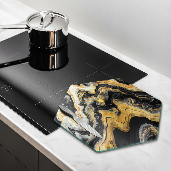 Chopping board glass Abstract structure