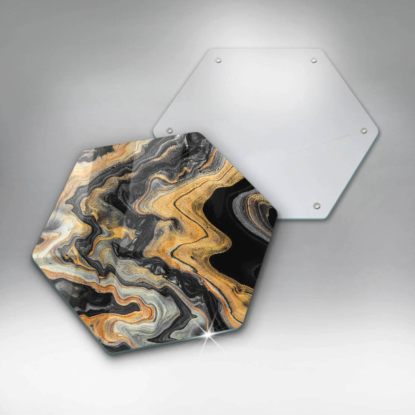 Chopping board glass Abstract structure