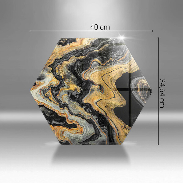 Chopping board glass Abstract structure