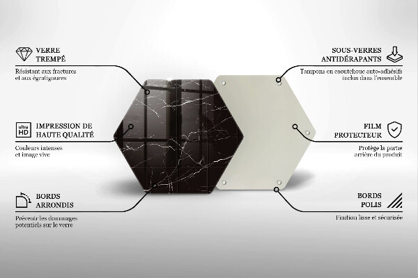 Chopping board glass Marble tiles